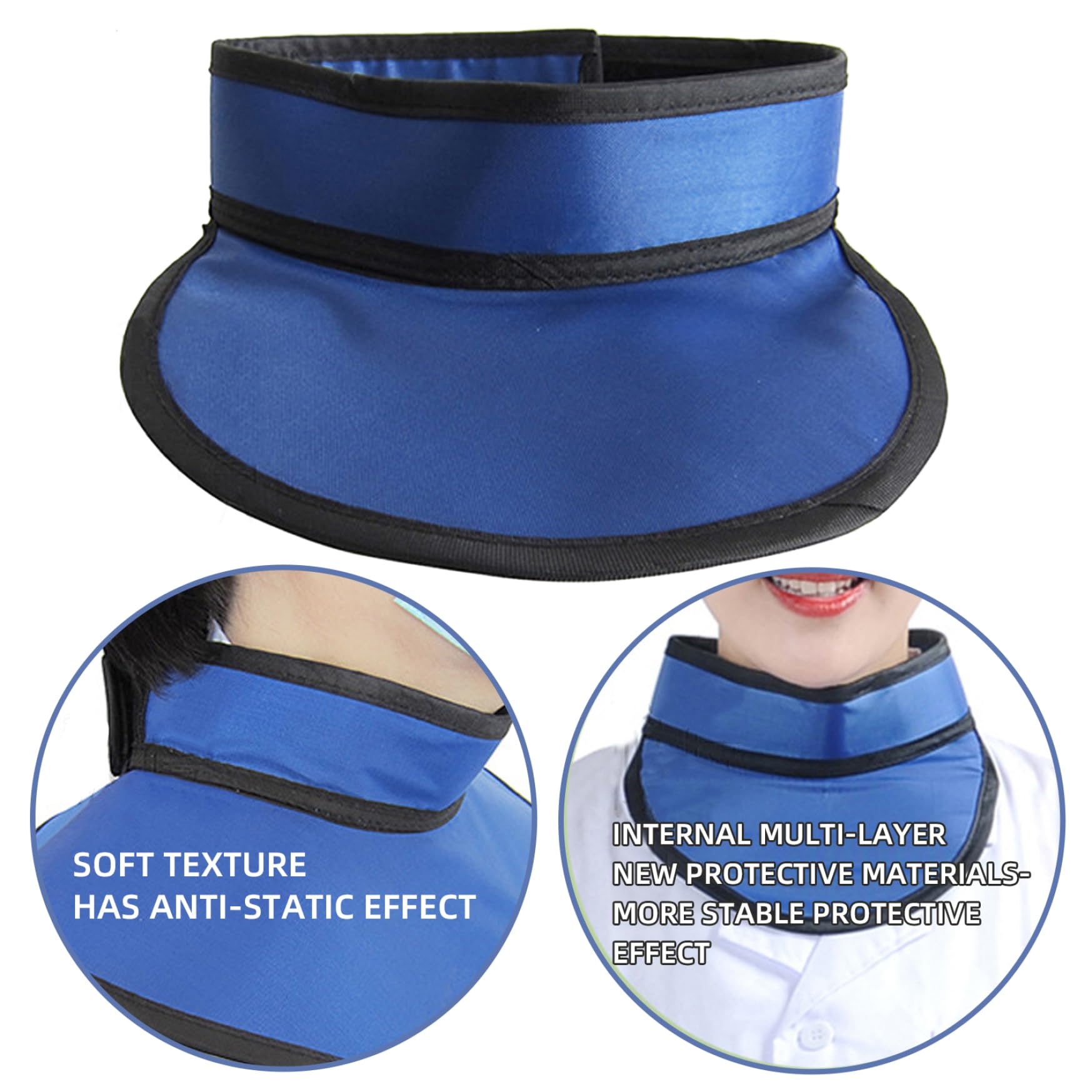Protection des Rayons X du Tablier de Plomb, Collier de Plomb thyroïdien avec Une Protection du Cou Taille réglable par Les rayonnements, réglable pour Les Analyses IRM et CT