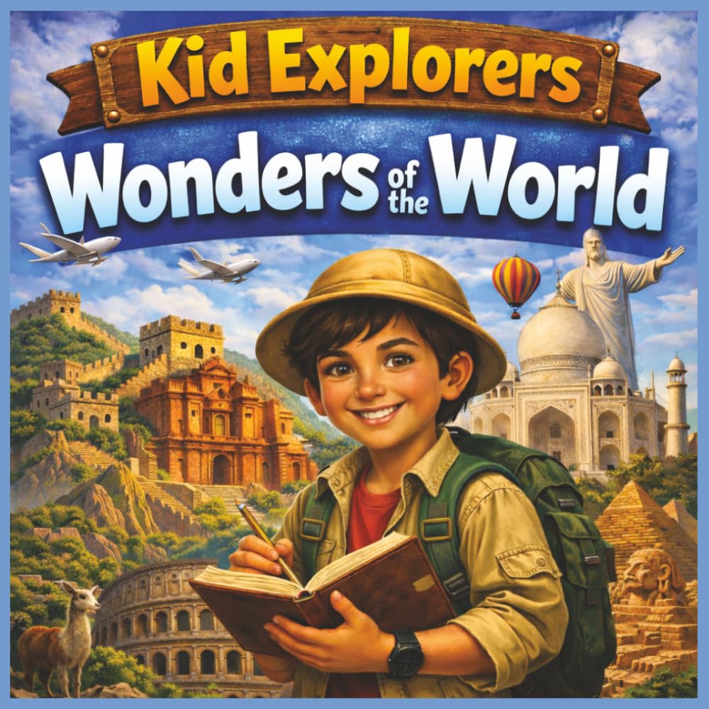 Kid Explorers: Wonders of the World: Discover the Great Wall, Petra, Machu Picchu, and the World’s Most Amazing Landmarks