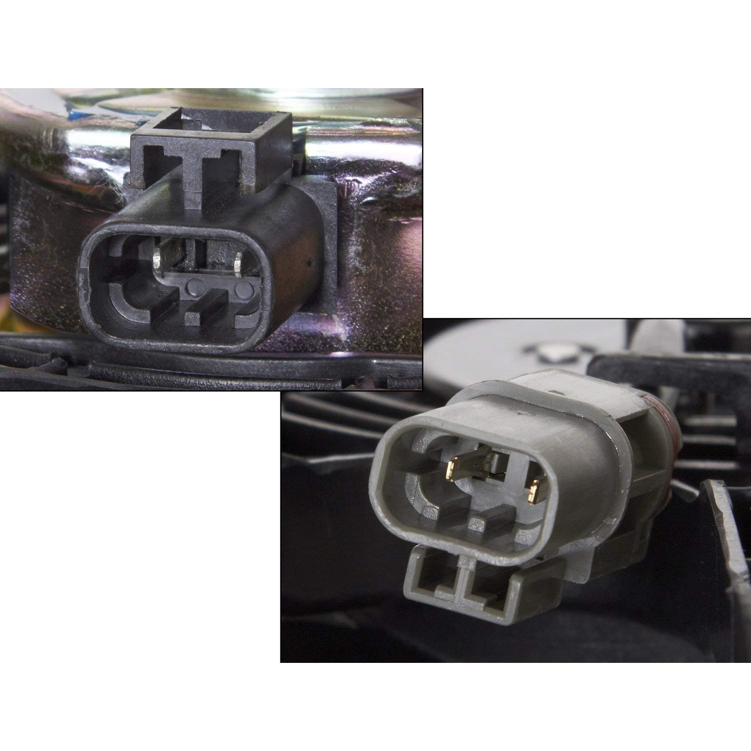 Dual Radiator and Condenser Fan Assembly - Cooling Direct Compatible/Replacement for FS1G15025B 00-02 Mazda 626 2.0L with AC