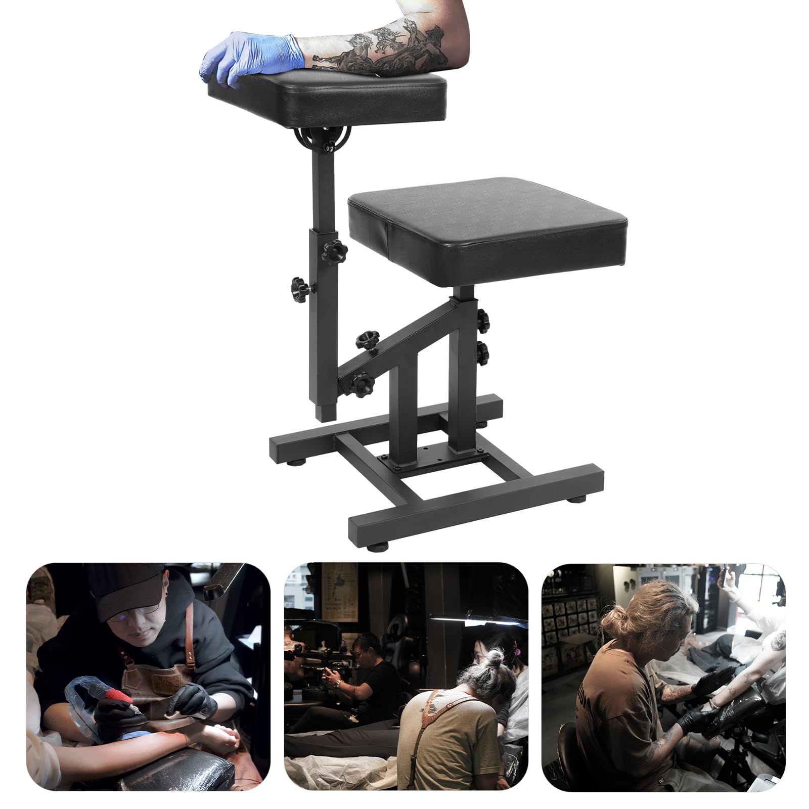 Chaise multifonctionnelle professionnelle avec accoudoirs, ergonomique, charge maximale 100 kg