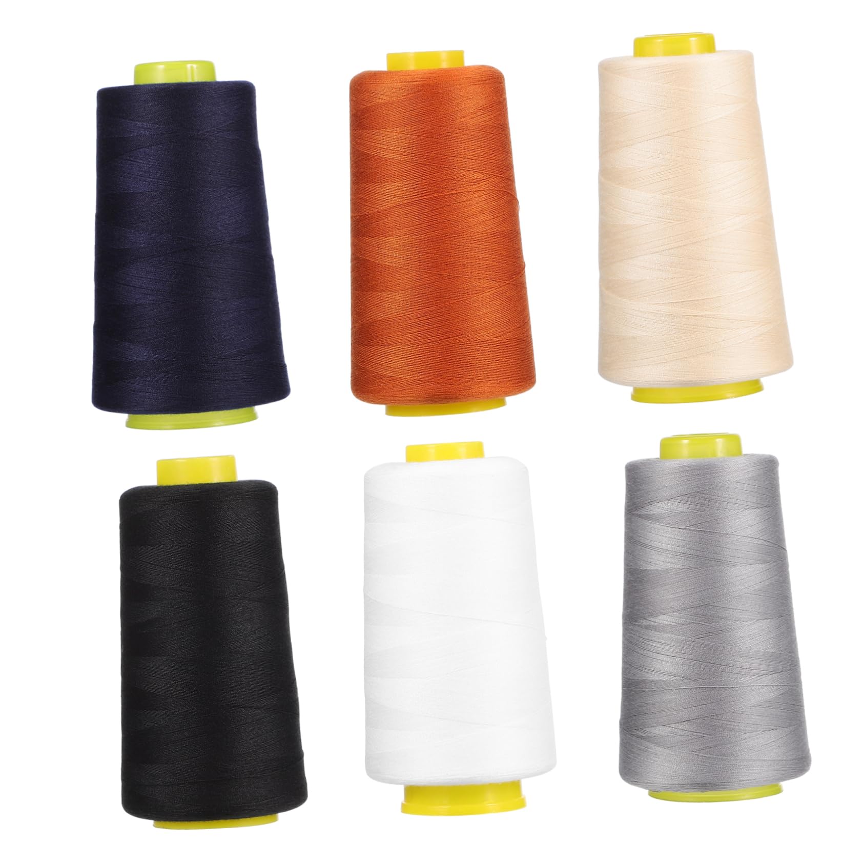 Operitacx 18piezas Hilo De Poliéster Para y Bordar Carretes De Yardas Para Máquina y Manual Hilo Resistente Decoloración