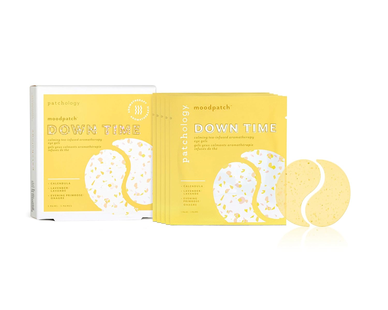Patchology Down Time Under Eye Patches - Aromatherapy Under Eye Gels - Eye Mask For Dark Circles and Puffy Eyes Care, Treatment & Moisturizer - Eye Bags, Puffiness & Wrinkles Reducer (5 Pairs) : Everything Else