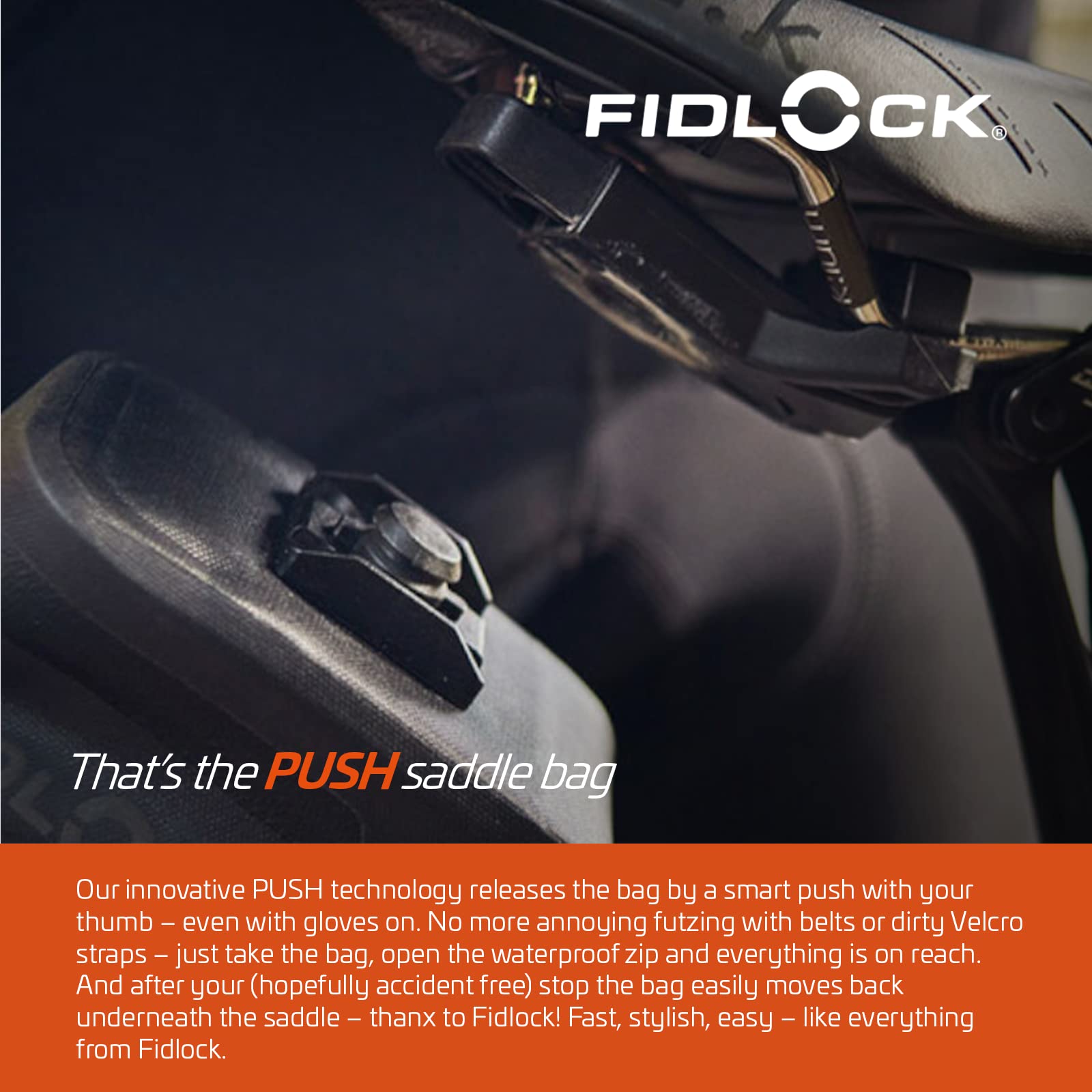 Fidlock Uniseks – dla dorosłych PUSH saddle base, czarne, One Size