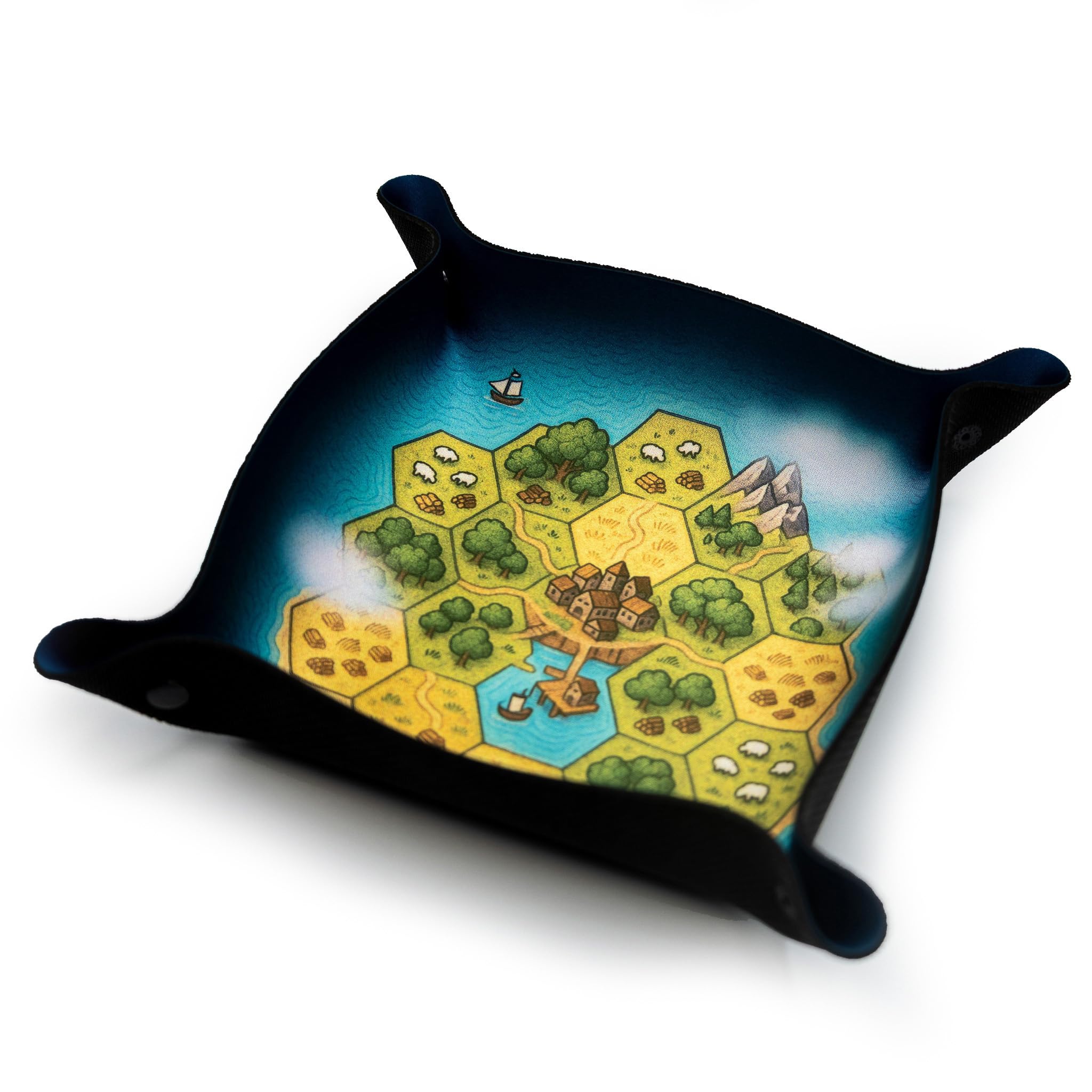 Taca w kości do gier planszowych i RPG - osadnicy 22 x 22 cm