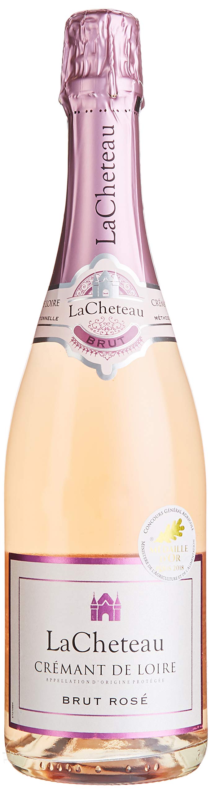LaCheteau - AOP Crémant de Loire Brut Rosé - Schaumwein - Herkunft : Frankreich (1 x 0.75 l)