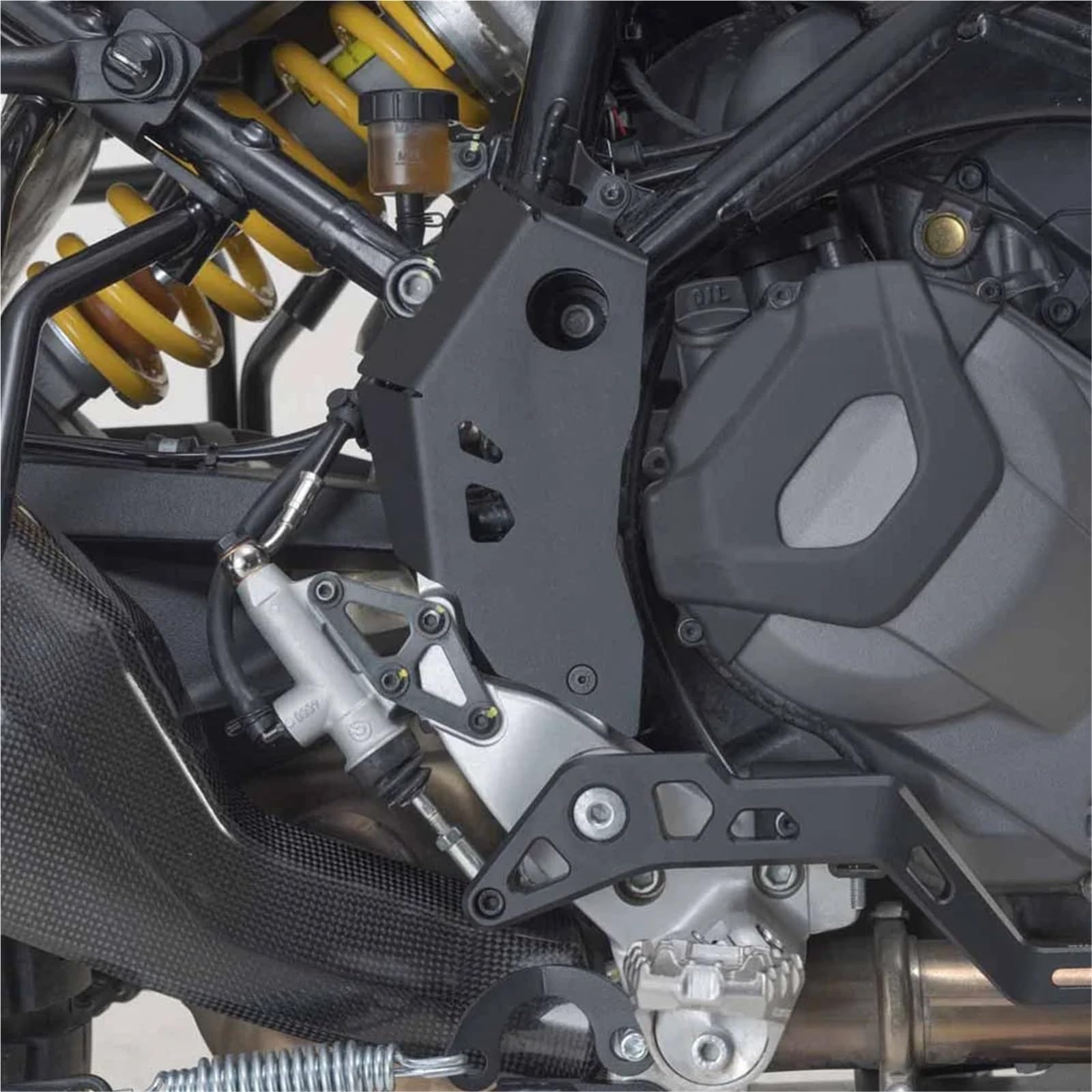 Osłona panelu chłodnicy Ochraniacz na piętę motocykla Ducati DesertX 2022-2023, akcesoria, osłona pięty, nakładka ochronna Przednia
