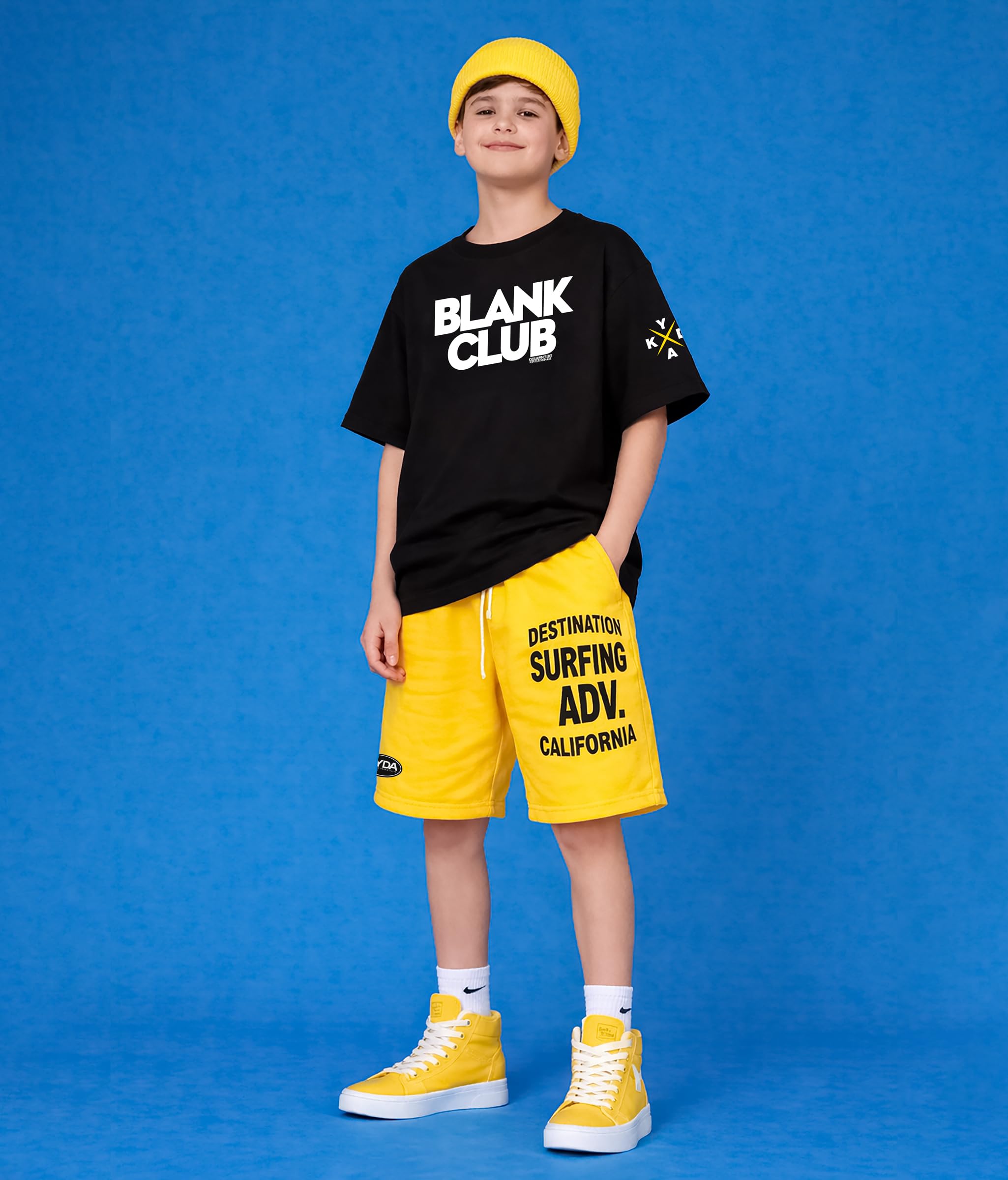 KYDA KIDS® Jungen 100% Baumwolle Co-Ord Premium Bedruckte Halbe Ärmel Übergroße T-Shirts und Shorts Sommer Casual Tägliche Kleidung Kinderkleider, COMBO 1,13-14Y