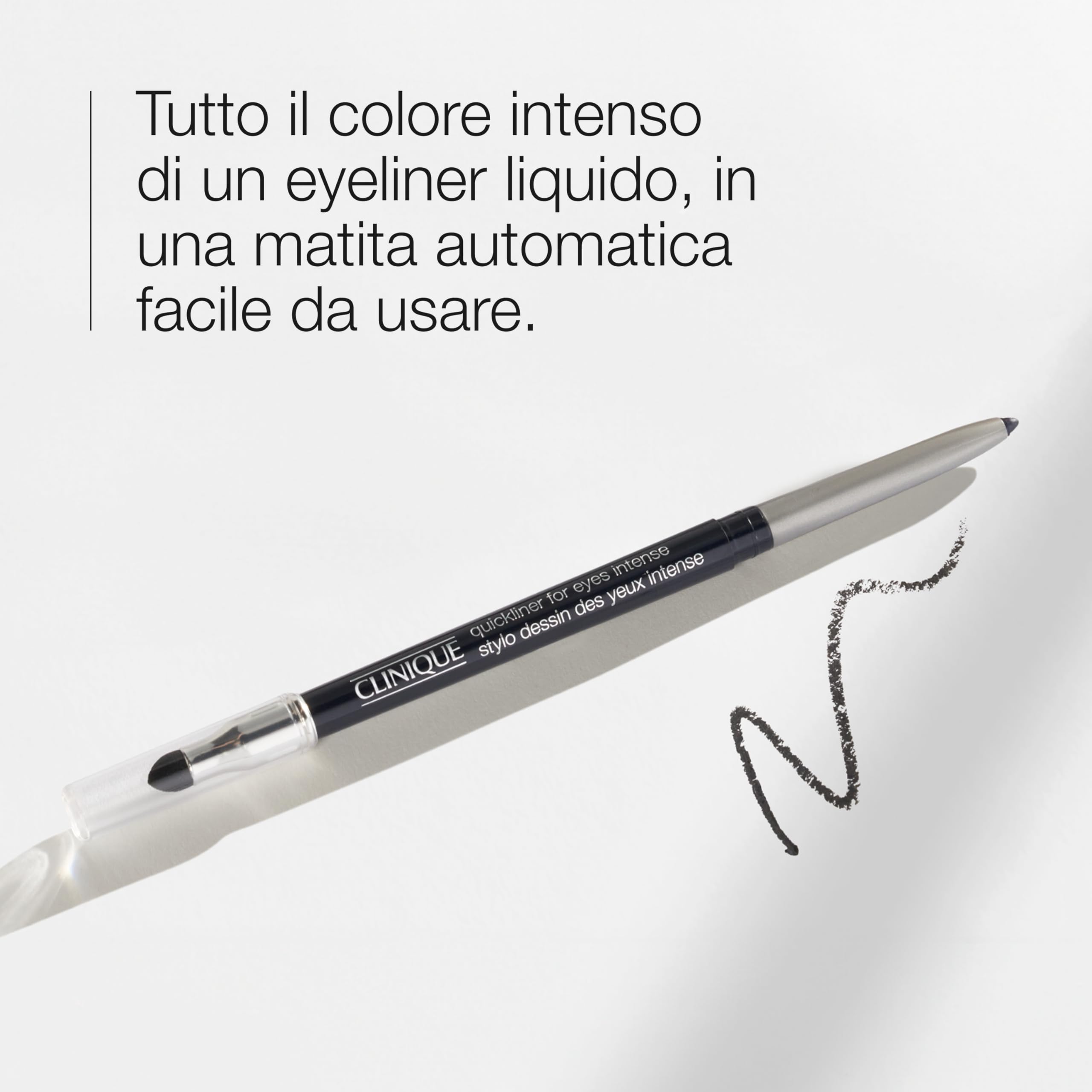 Clinique Quickliner For Eyes matita eyeliner | Resistente all'acqua, anti-sbavature, ideale per occhi sensibili