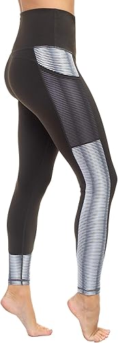 AEKO Yoga Power Flex Fit Pantalones de entrenamiento Leggings de entrenamiento elásticos en 4 direcciones para mujer