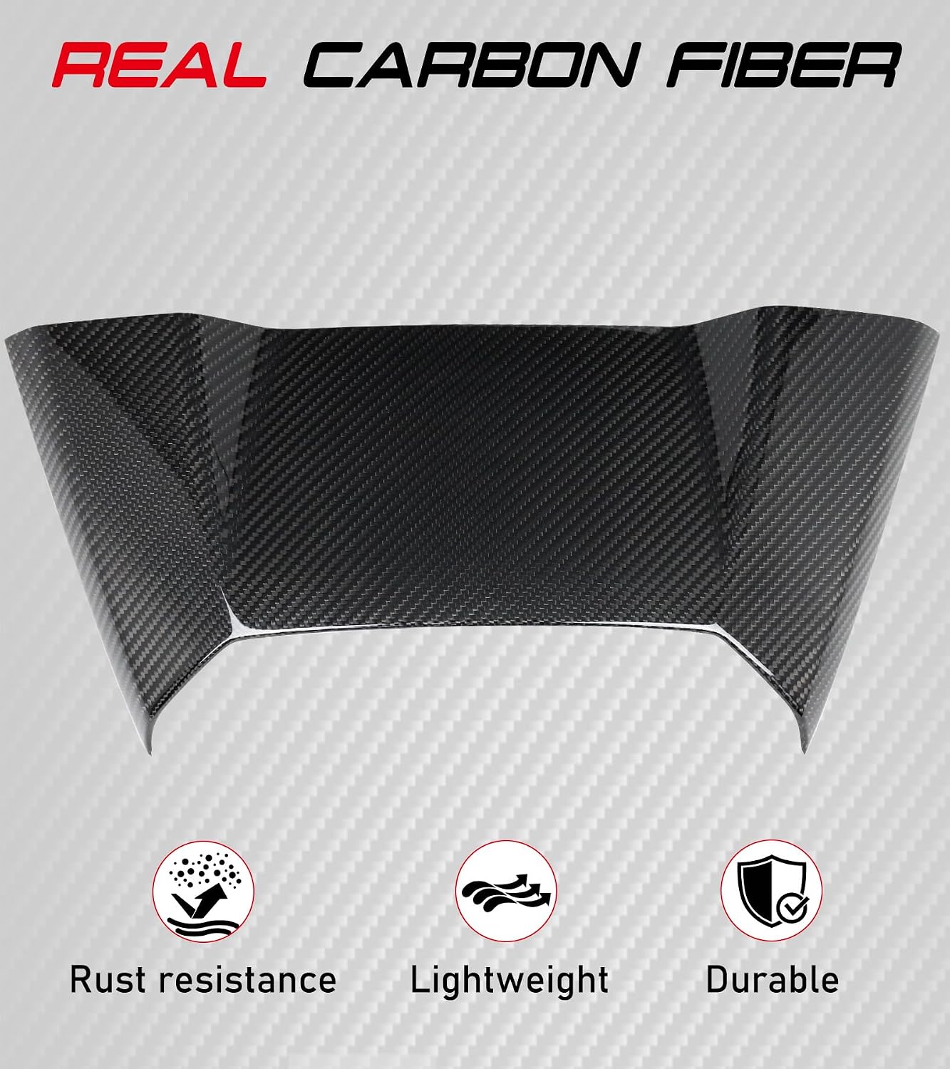 100% Carbon Fiber C8 Rear Speaker Trim Cover Fit for Corvette C8 Stingray Z51 Z06 E-Ray Coupe 2020-2025|Carbon Fiber Rear Speaker Upper Panel Cover Trim