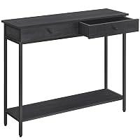 VASAGLE Mesa de Consola, Mesa de Sofá con 2 Cajones
