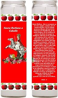 Gifts by Lulee, LLC Santa Barbara a Caballo Chango a Caballo Set de 2 Veladoras