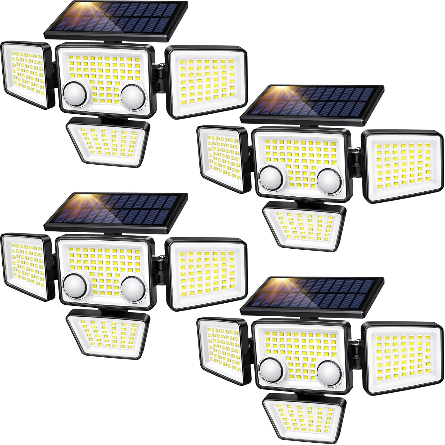 Solar Lights Outdoor - 3000LM 188 LED Motion Sensor Outdoor Lights