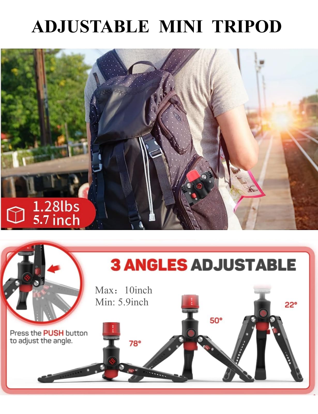 Amazon | IFOOTAGE Cobra 3ペダルベース、ミニ三脚卓上