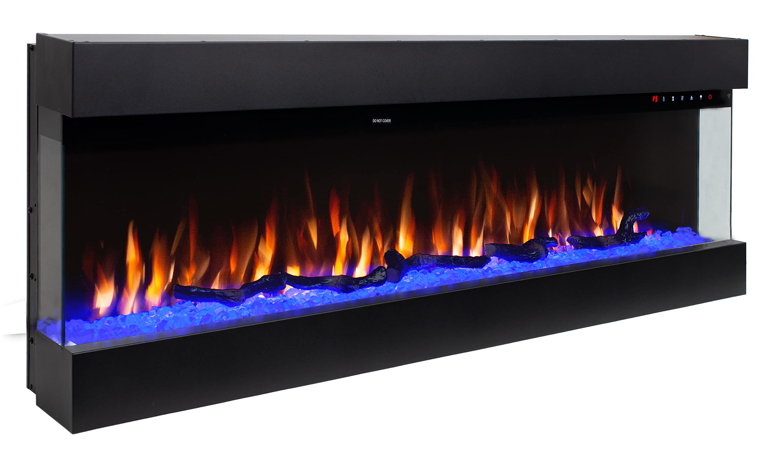 Amazon.com: 3D Electric Fireplace Inserts,50 Smart Wall Fireplace Electric  with Remote Control WiFi-Enabled,60 Color Adjustable Flame Brightness  750W/1500W ,Sleep Mode : Home u0026 Kitchen