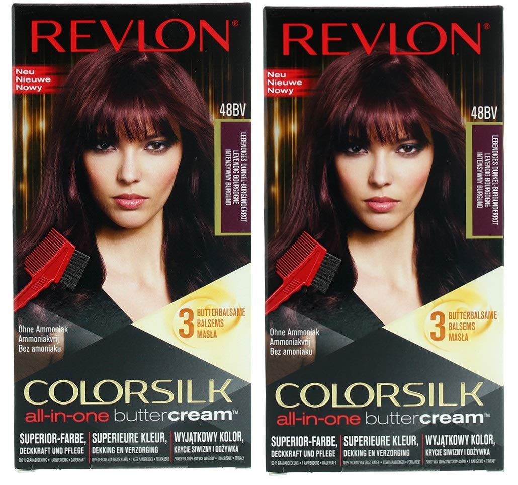 Luxurious Colorsilk Buttercream Vivid Colour Burgundy Hair Colour 2 PACK
