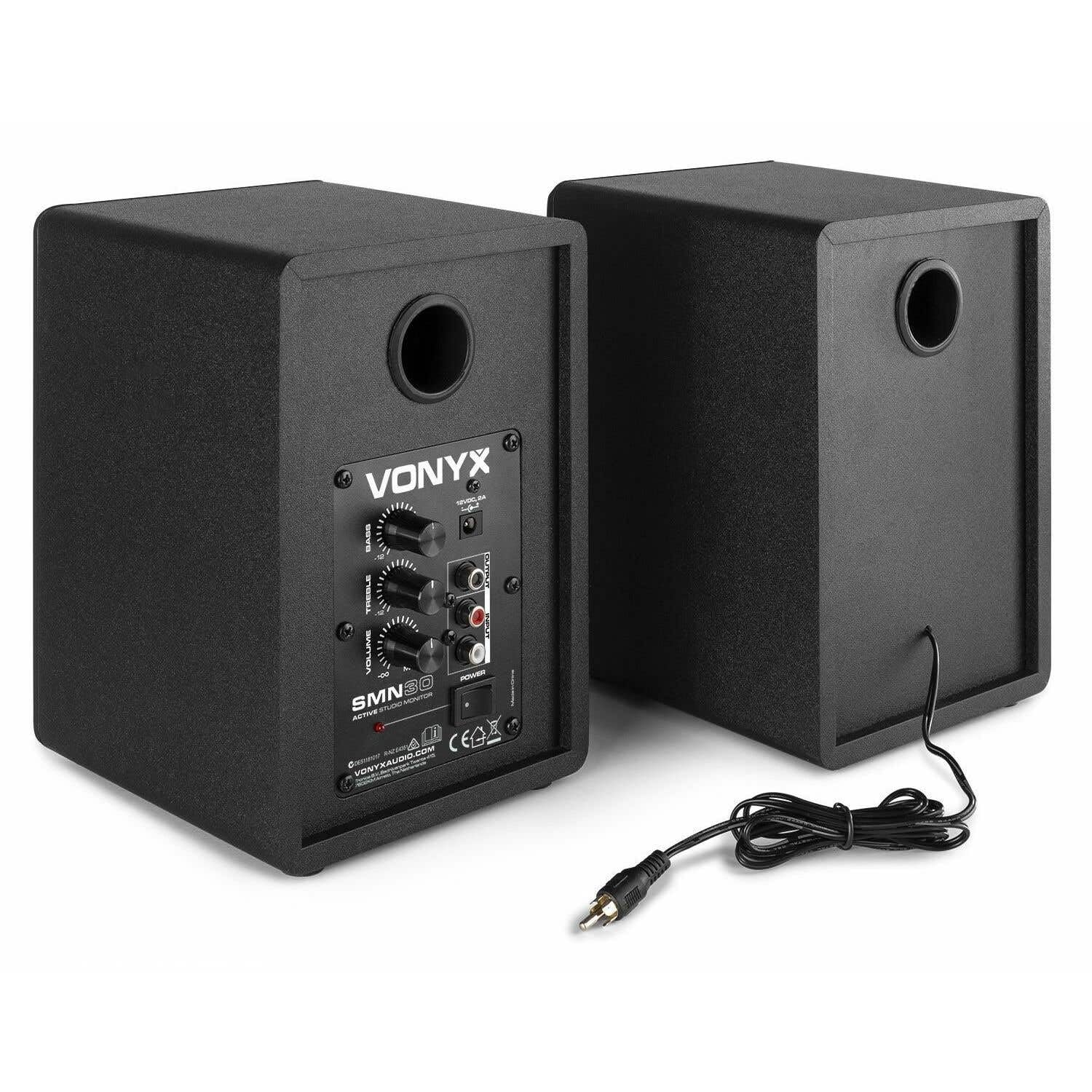 Vonyx AV520 Karaoke Anlage Bluetooth – Mini Soundanlage mit 2 Lautsprechern & 2 Funkmikrofonen – Karaoke Set mit Mixer, Echo, USB-MP3, TV-Anschluss & Fernbedienung – Karaoke System für Zuhause
