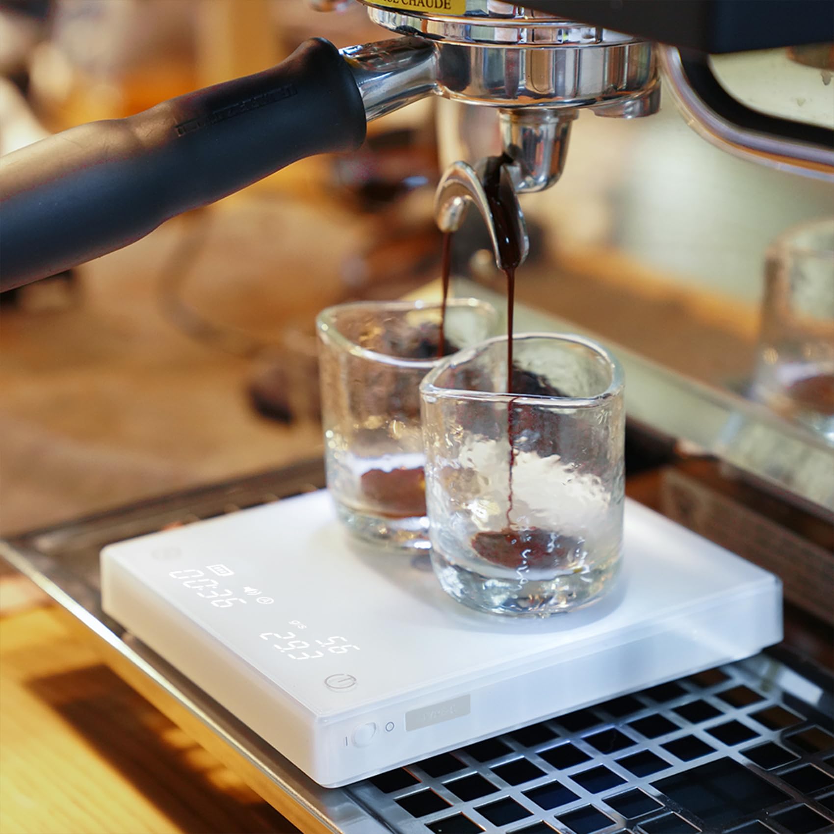 TIMEMORE Balance à café électronique Basic 2.0 avec débit d'eau et fonction minuterie, balance numérique pour cuisine/pâtisserie/cuisine