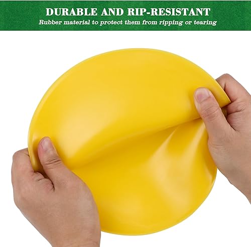 Miniatura 4 de TuXHui Marcadores de goma para el suelo, puntos de agilidad antideslizantes de 9 pulgadas, conos planos para niños, deportes, fútbol, baloncesto,