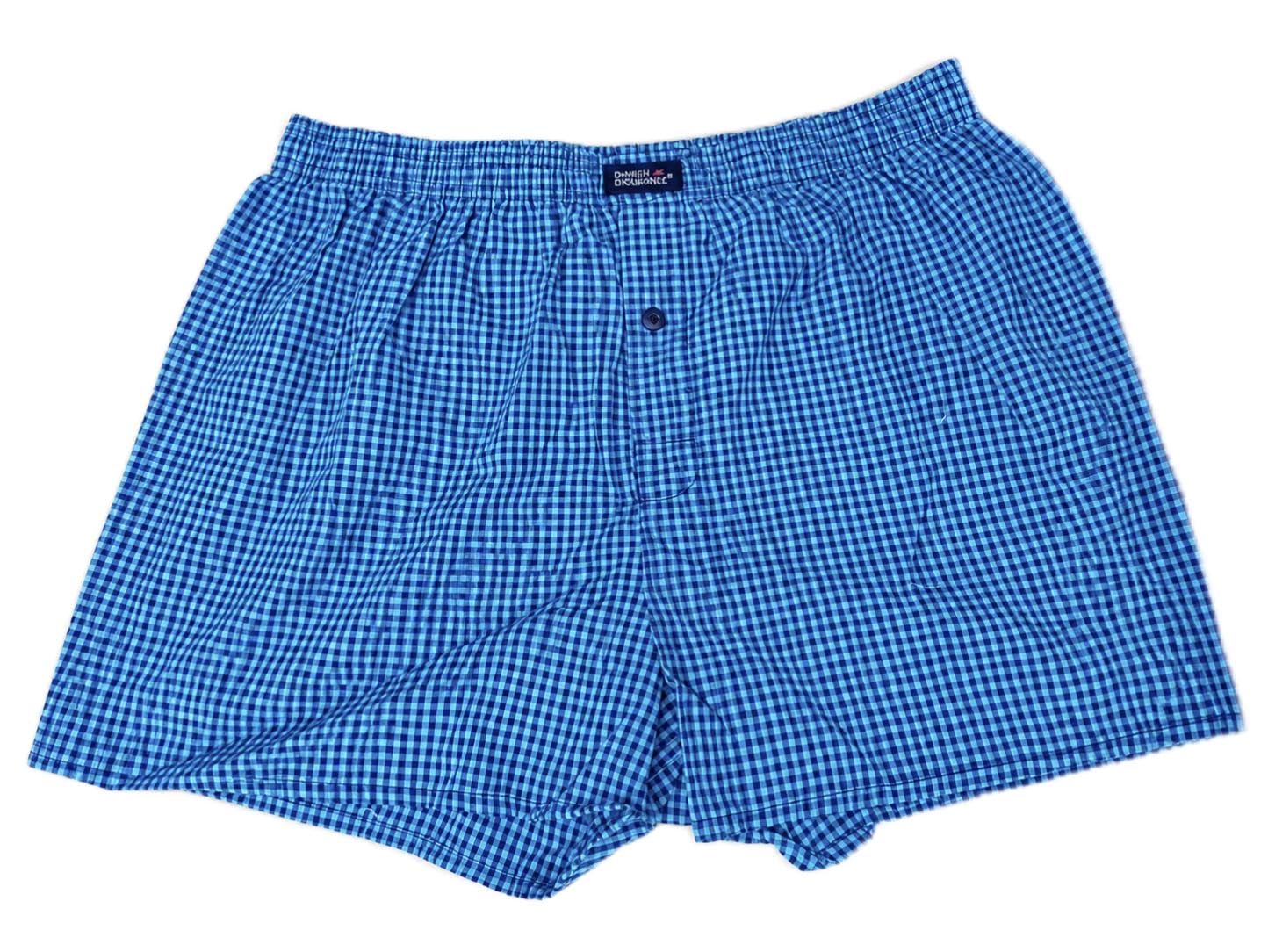 Men's 100% Cotton Checkered Boxer Shorts-picture-19