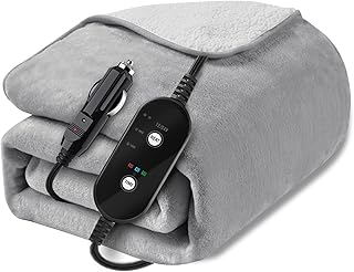 12V/24V Heated Car Blanket with Timer