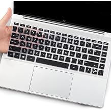 غطاء لوحة المفاتيح الجلد ل هب الحسد 15 x360 15.6 "كمبيوتر محمول 15-ey 15-ew 15-ew0023dx 15-ew0013dx 15-ey0000 15 z-ey000 15 t-ew000/HP الحسد 16 16 t 16 t-h000 16-h0787nr 16-h0747nr غطاء حامي الكمبيوتر المحمول-أسود