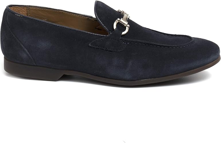 SANGIORGIO Mocassino camoscio Blu con Morsetto - CAR06 CAMOSCIO Blu -  Taglia : Amazon.it: Scarpe e borse