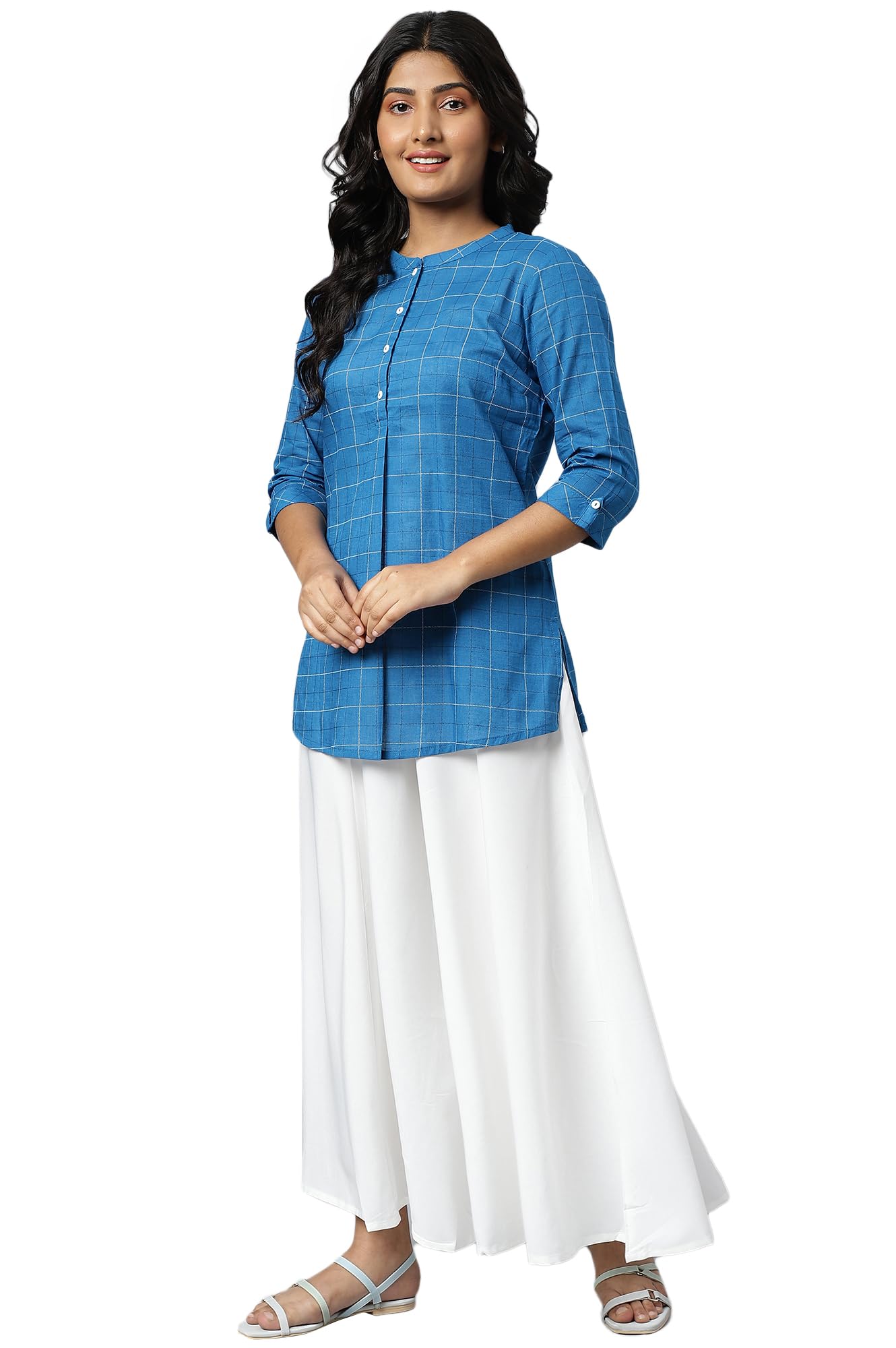 Aurelia Pantalones palazzo sueltos elásticos para mujer | Pantalones palazzo sueltos hasta el tobillo para mujer