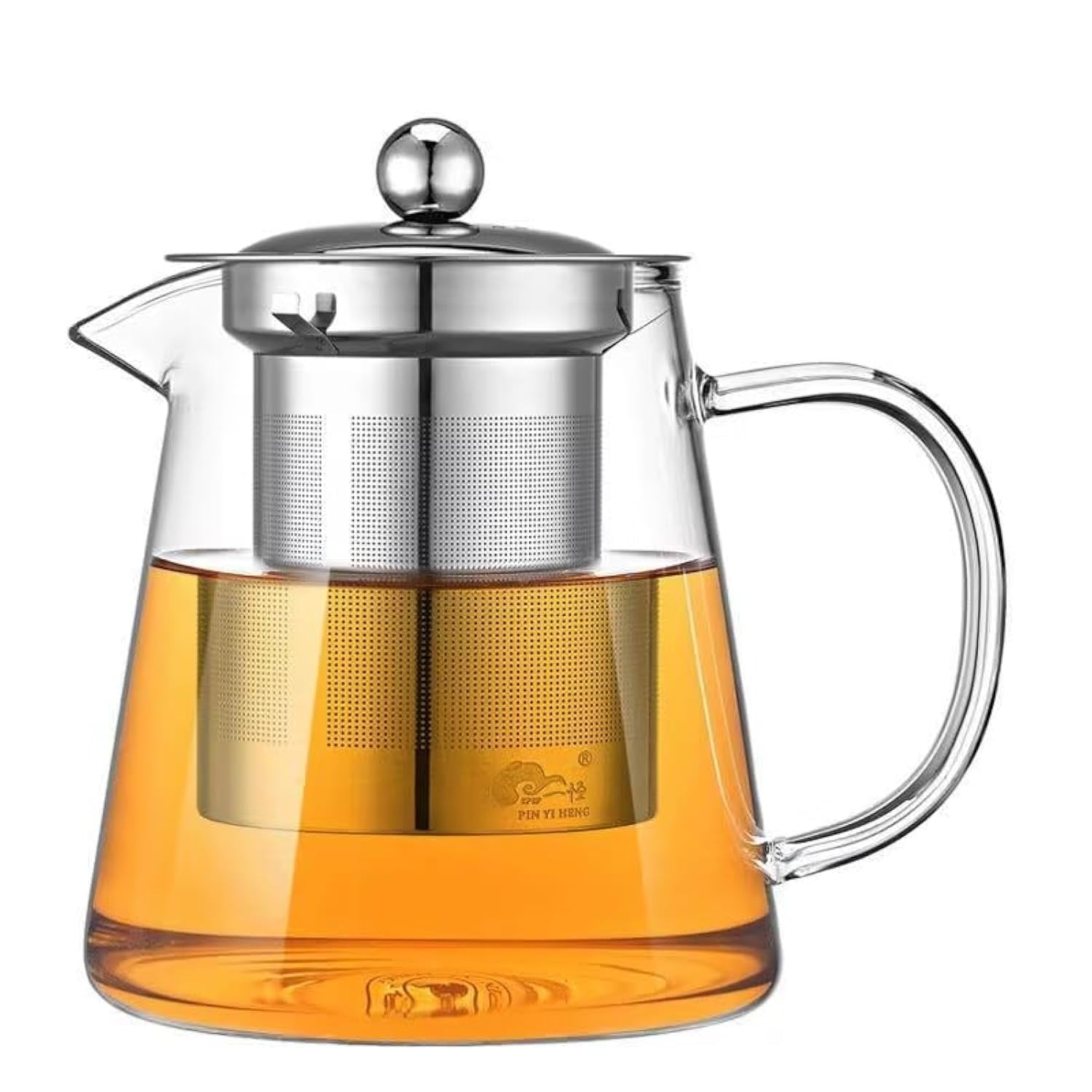 Glass Teapot with Infuser, Stovetop Safe, Blooming and Loose Leaf Tea Maker Set, with Removable Stainless Steel Infuser (750)