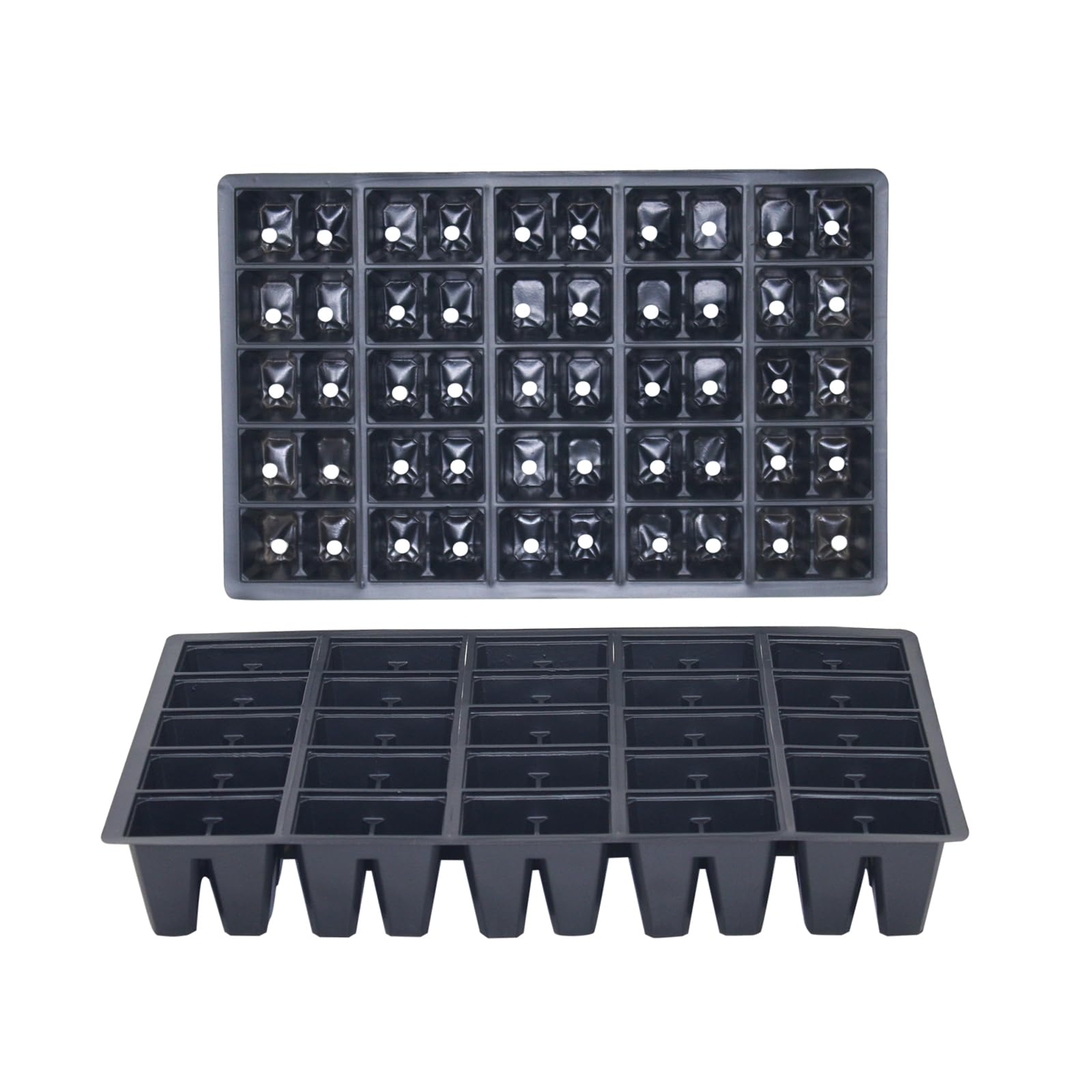 Oakland Gardens 50 Cells Seed Tray Cell Inserts For Full Size Gravel Trays Propagator Plug Bedding Packs| Economical Thin Layer Inserts | Pack of 200