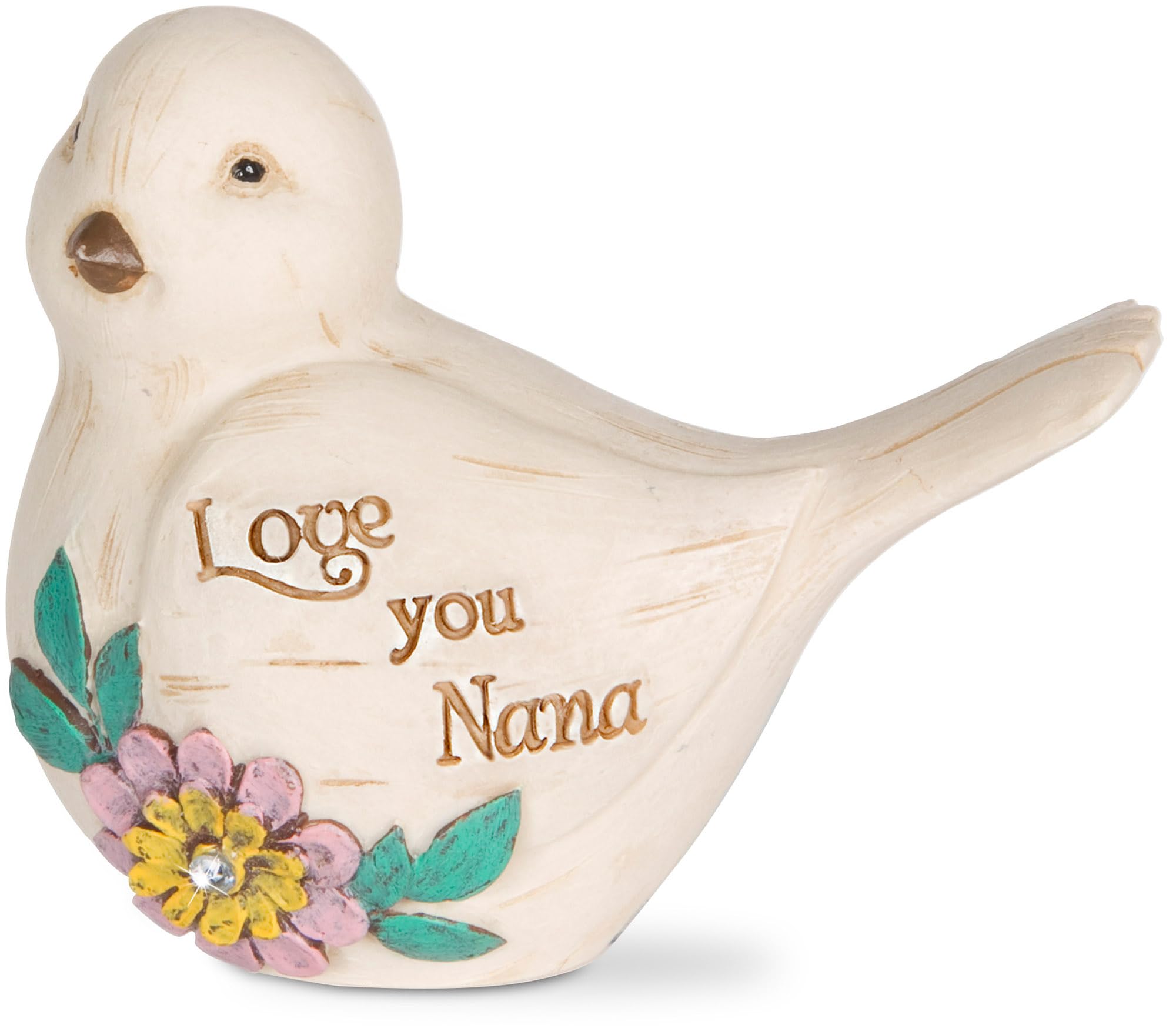 Pavilion Gift Company 41072 Love You Nana Bird Figurine, 2-1/2 x 2", White