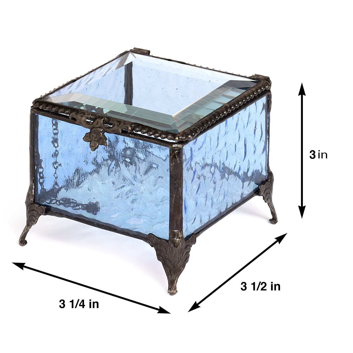 Amazon | J Devlin Box 837 3x3 Stained Glass Keepsake Decorative