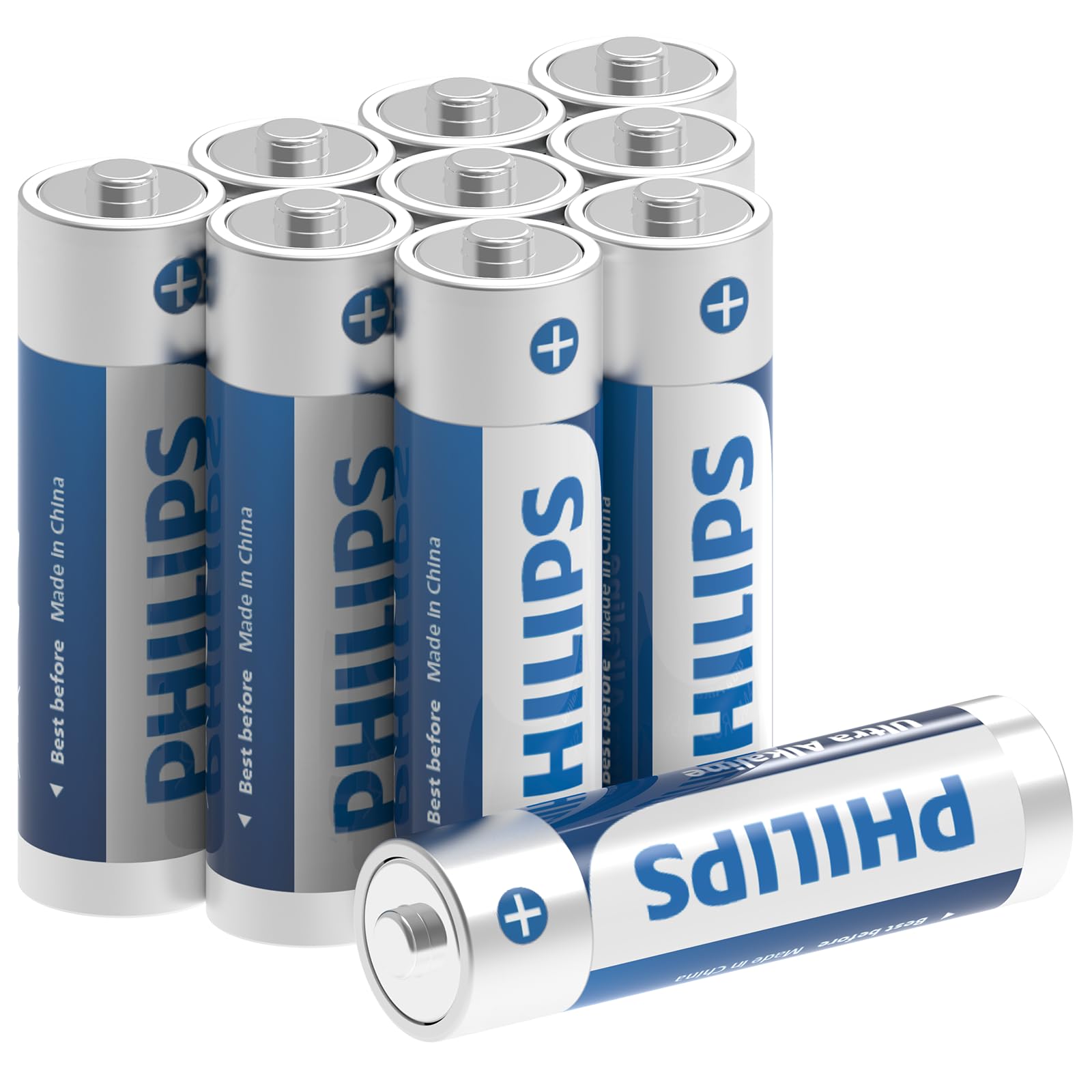 PHILIPS Alkaline Power AA Battery, Alkaline Battery Ultra Long-Lasting Performance, 1.5 Volt, 10-Year Shelf Life, Leak-Proof Design for Home Office, Pack of 10-image-20