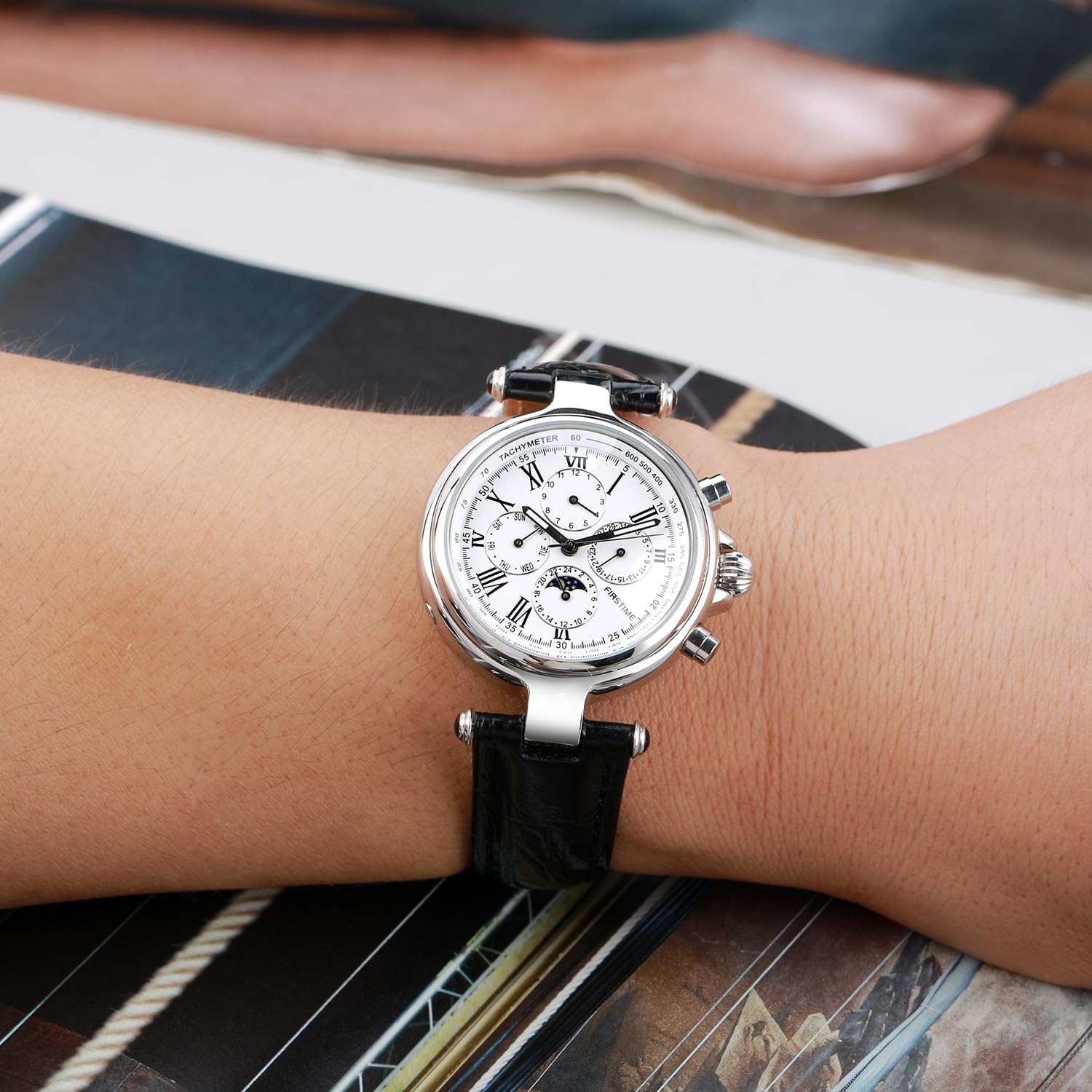 BERNY Automatikuhr Für Männer Mechanische Selbstaufziehende Armbanduhr 3ATM Wasserdicht Multifunktionales Zifferblatt Super Leuchtend Mode Uhren