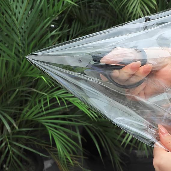 Window Insulation Kit,Thermal Insulated Window Cover Curtain,Clear Window Cold Protection Film,Winter Windproof Thermal Foil for Keep Room Warm,Customizable (50cm x 190cm)