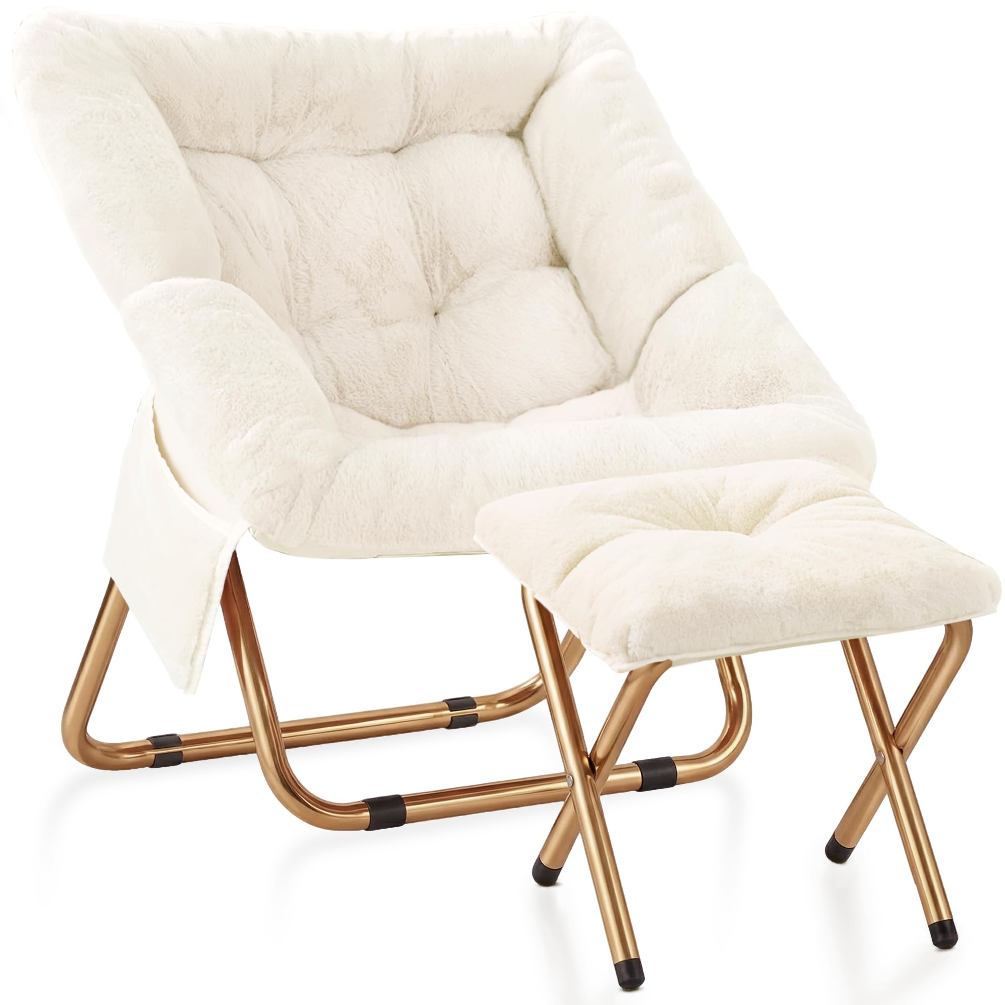 Amazon.com: Kasunpul Comfy Saucer Chair, Foldable Living Room