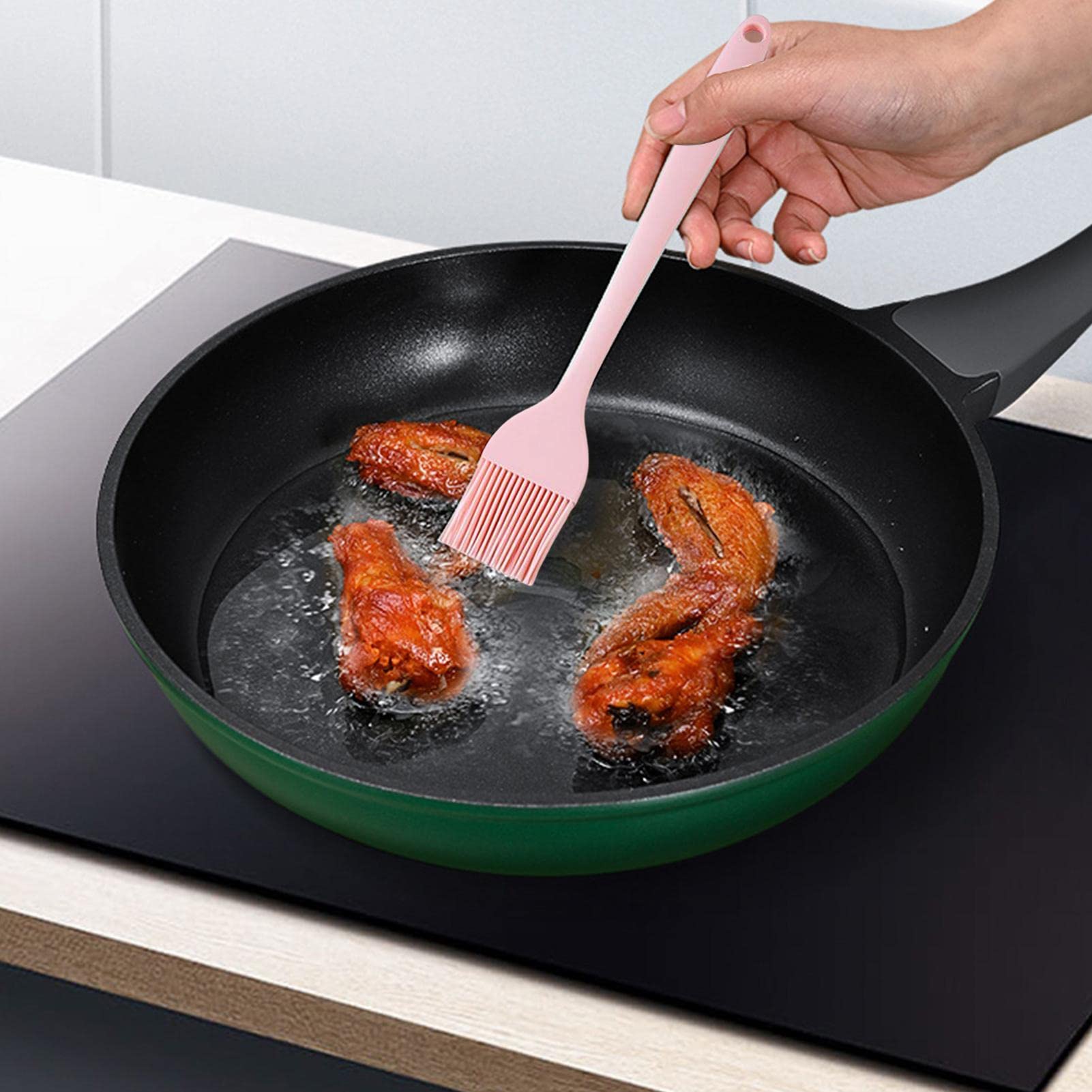 TOKSEO Lot De 7 Maniques Silicone Résistantes à La Chaleur - Accessoires Cuisine Complets