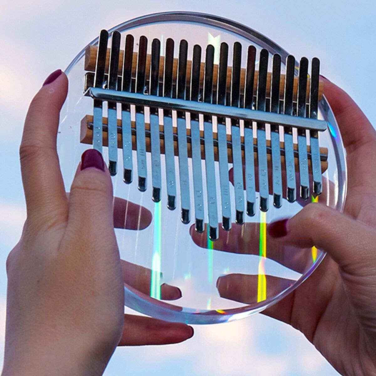 Kalimba portatile Kalimba rotondo da 17 note