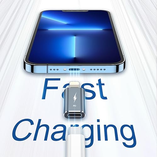 Vista 10 de TechMatte Adaptador USB C a Lightning, [paquete de 2] 27 W PD de carga rápida compatible con dispositivos iPhone/iPad/iPod/AirPods iOS, compatible