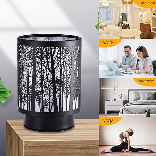 Miniatura 5 de Lámpara a pilas con temporizador, lámpara inalámbrica de vidrio para corte de energía, pequeña lámpara decorativa para área sin enchufe, lámpara a