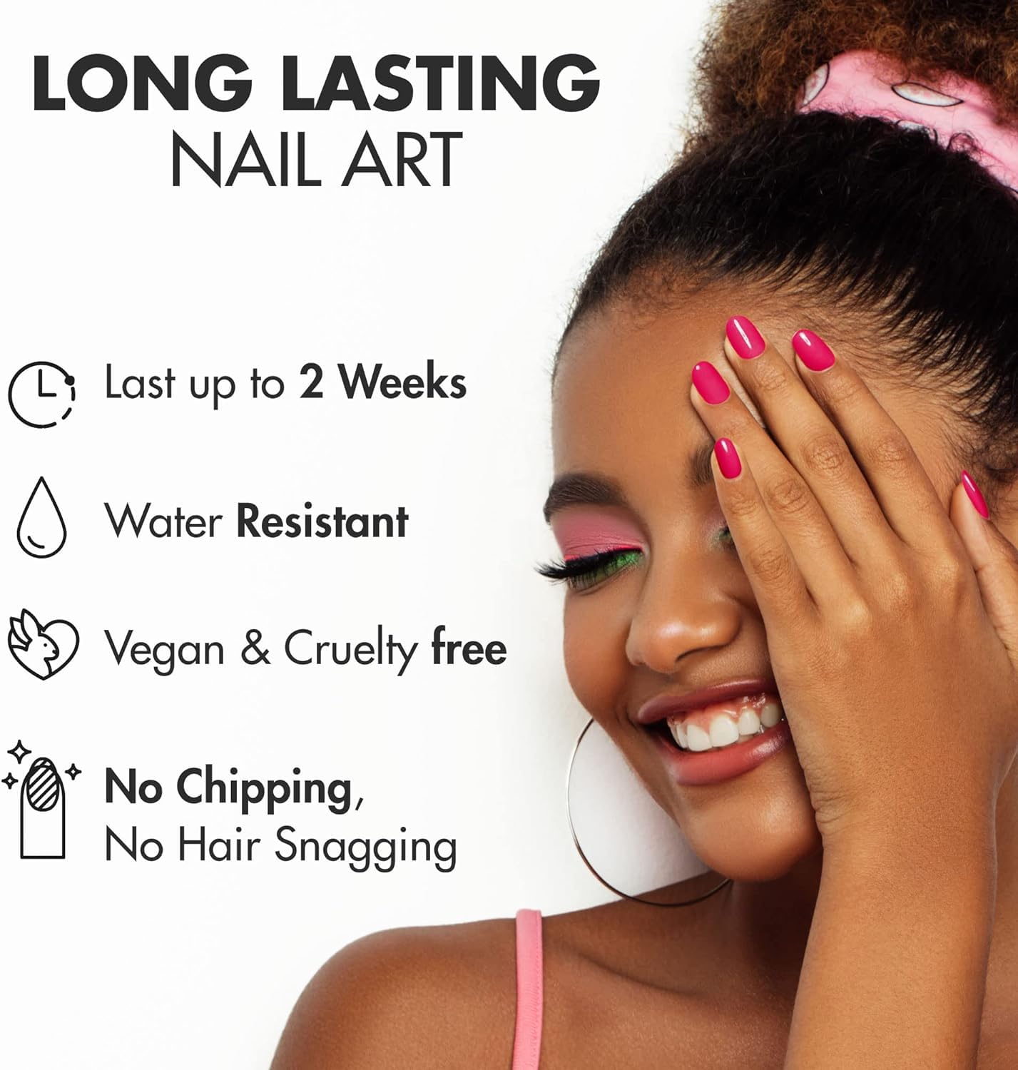 MOYOU LONDON Semi Cured Gel Nail Strips - 20 Pcs. Nail Wraps for Salon-Quality Manicure - Works with Any UV Nail Lamp - Easy to Apply, Trim, & Remove Gel Nail Stickers - Image 2
