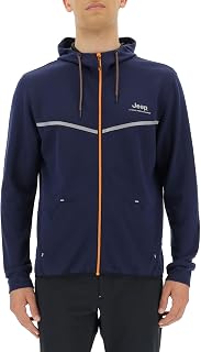 Jeep Men's Xp Man Hooded Tech Sweat Jacket W/Kangaroo Pocket Jx22a Jacket