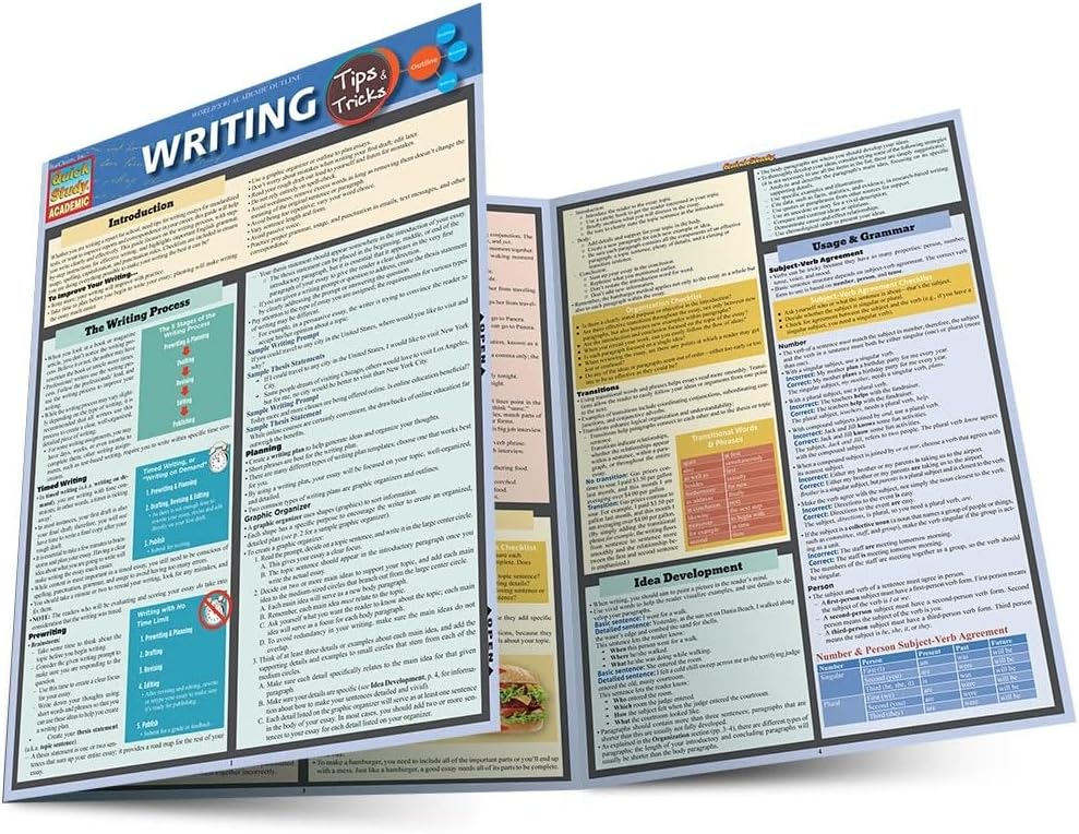 Writing Tips & Tricks: a QuickStudy Laminated Reference Guide (Quick Study Ac...