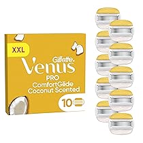 Gillette Venus Pro ComfortGlide 10 Lamette Di Ricambio A 5 Lame per Rasoio Da Donna Venus, Al Profumo Di Cocco, Lamette Donna adatte a Depilazione Corpo
