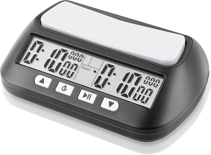 LIGHIGH Chess Clock Digital Chess Timer with Countdown Alarm Bonus and Delay Functions