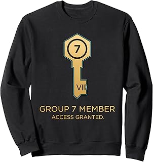 Group 7 Member – Access Granted Minimal Key Symbol Graphic Sweatshirt