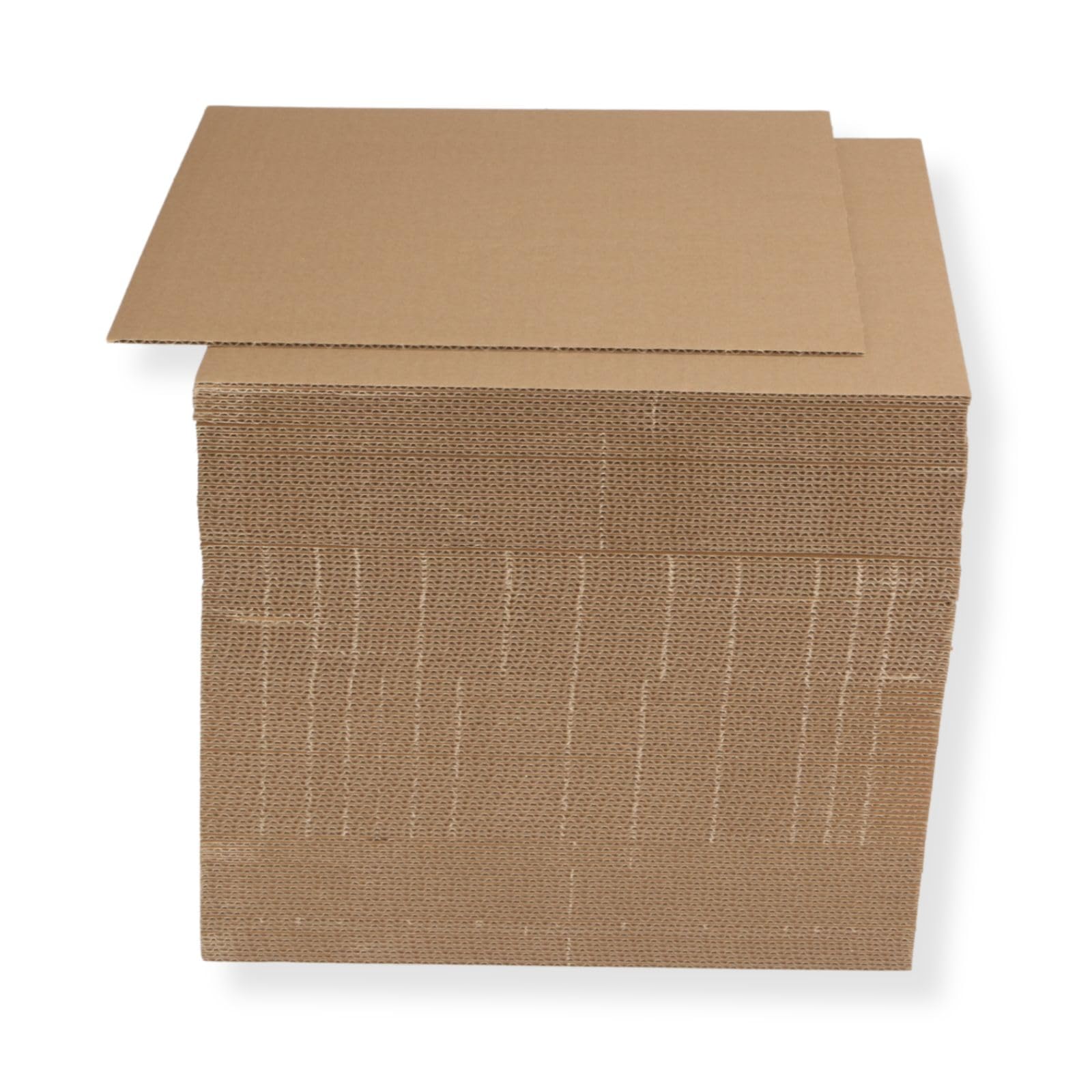100 Stück LP Versandfüllplatten 315x315 mm Kartonzuschnitte Wellpappenzuschnitte