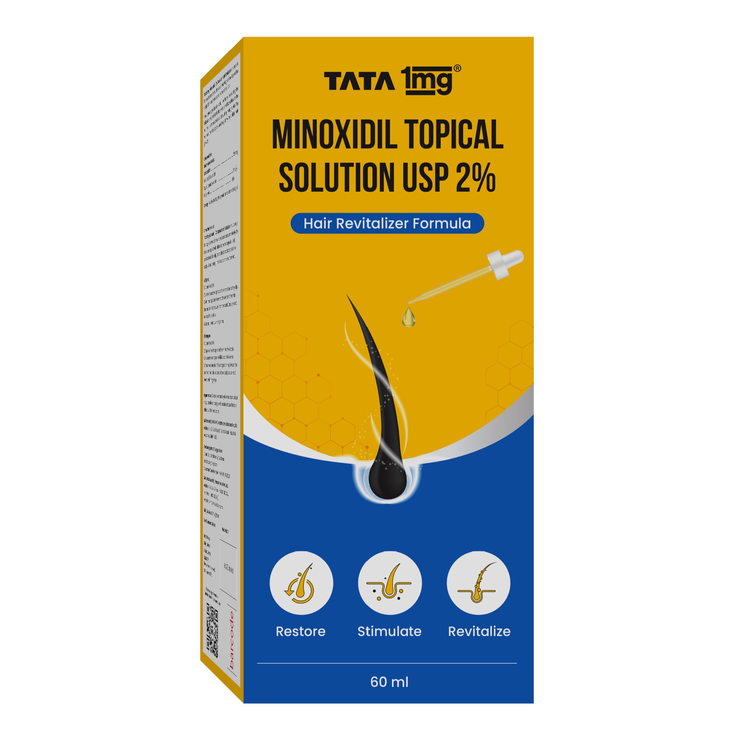 TATA 1MG Minoxidil Hair Growth Solution 2% 60ml