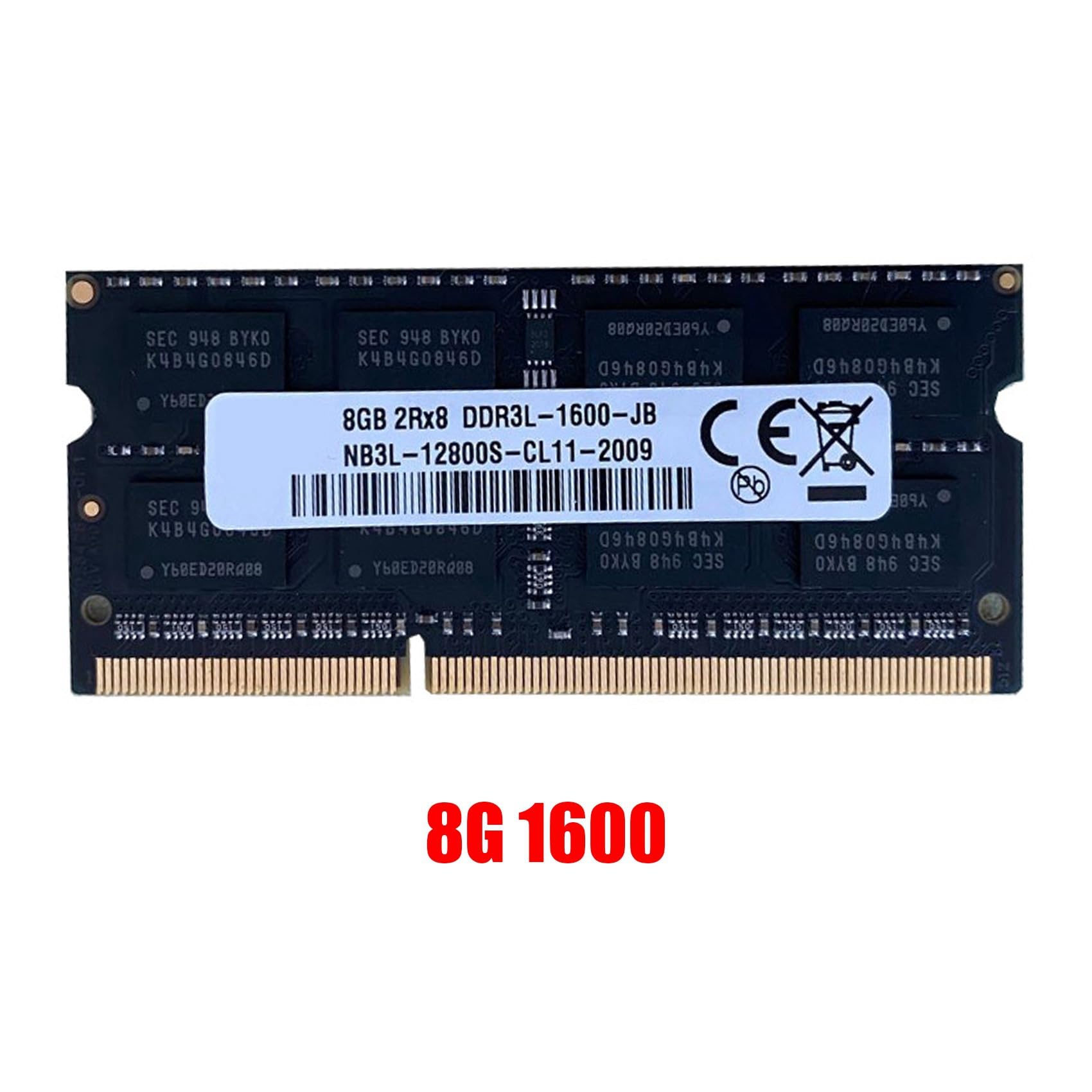 4X DDR3 8 GB Pamięci RAM do Laptopa 1600 Mhz PC3-12800 1.35 V 204 SODIMM Obsługa Podwójnego Kanału dla Pamięci Laptopa dla
