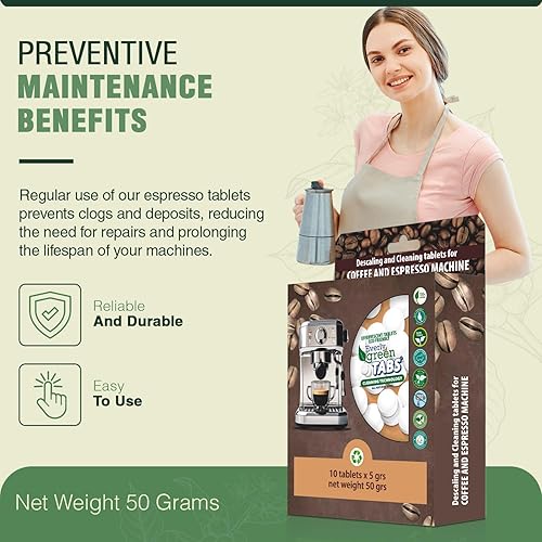 Miniatura 6 de Tabletas de limpieza para cafetera, descalcificadora universal para Keurig, Breville, Nespresso, orgánico, sin cloro, paquete de 10